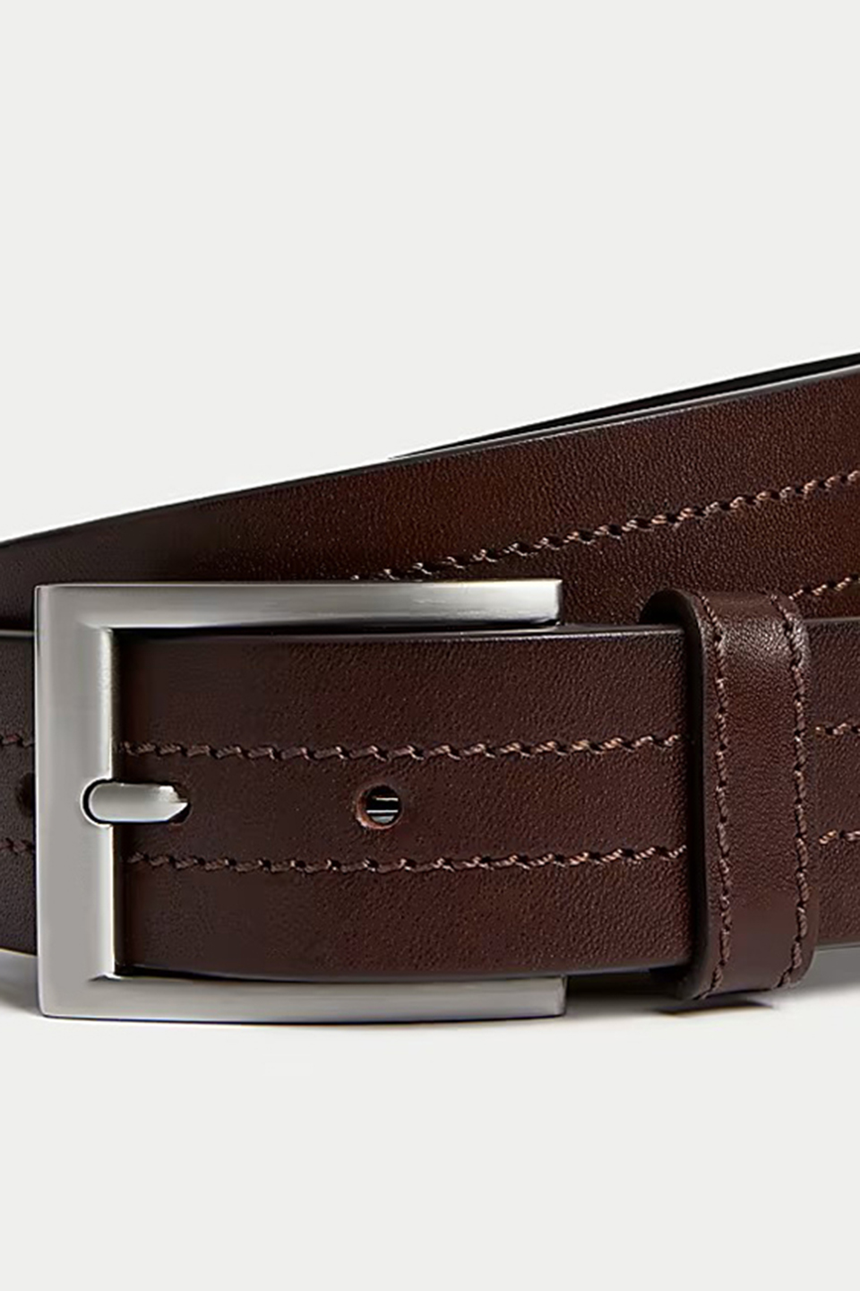 Detachable Italian Rectangle-Buckle Belt