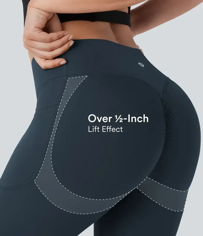 🔥Last Day 80% Off- High Waisted Scrunch Butt Lifting Tummy Control Pocket Shaping Training Leggings