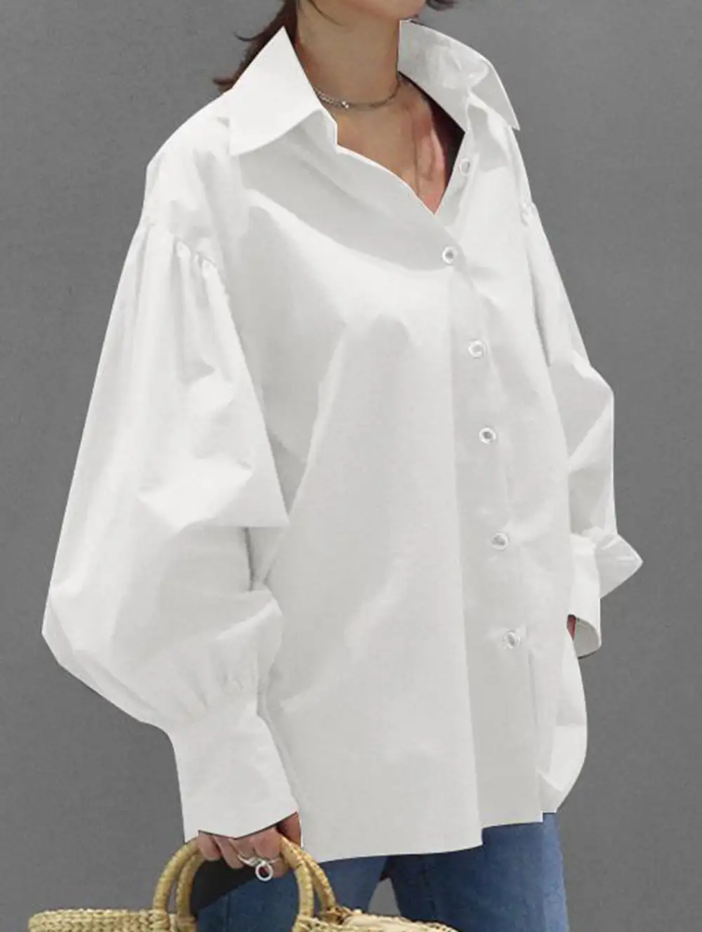 Relaxed Fit Retro Lapel Shirt