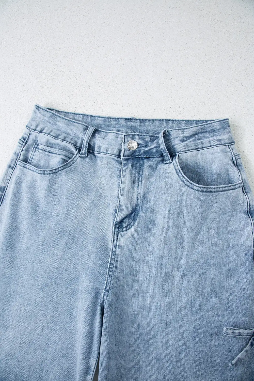 Versatile Straight Leg Denim Jeans