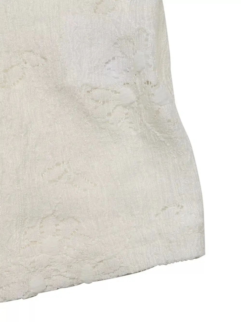 Tie Front Ruffle Hem
