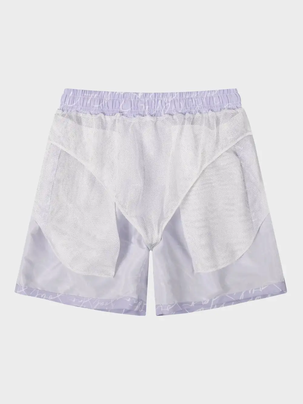 Men's Letter Print Drawstring Beach Shorts