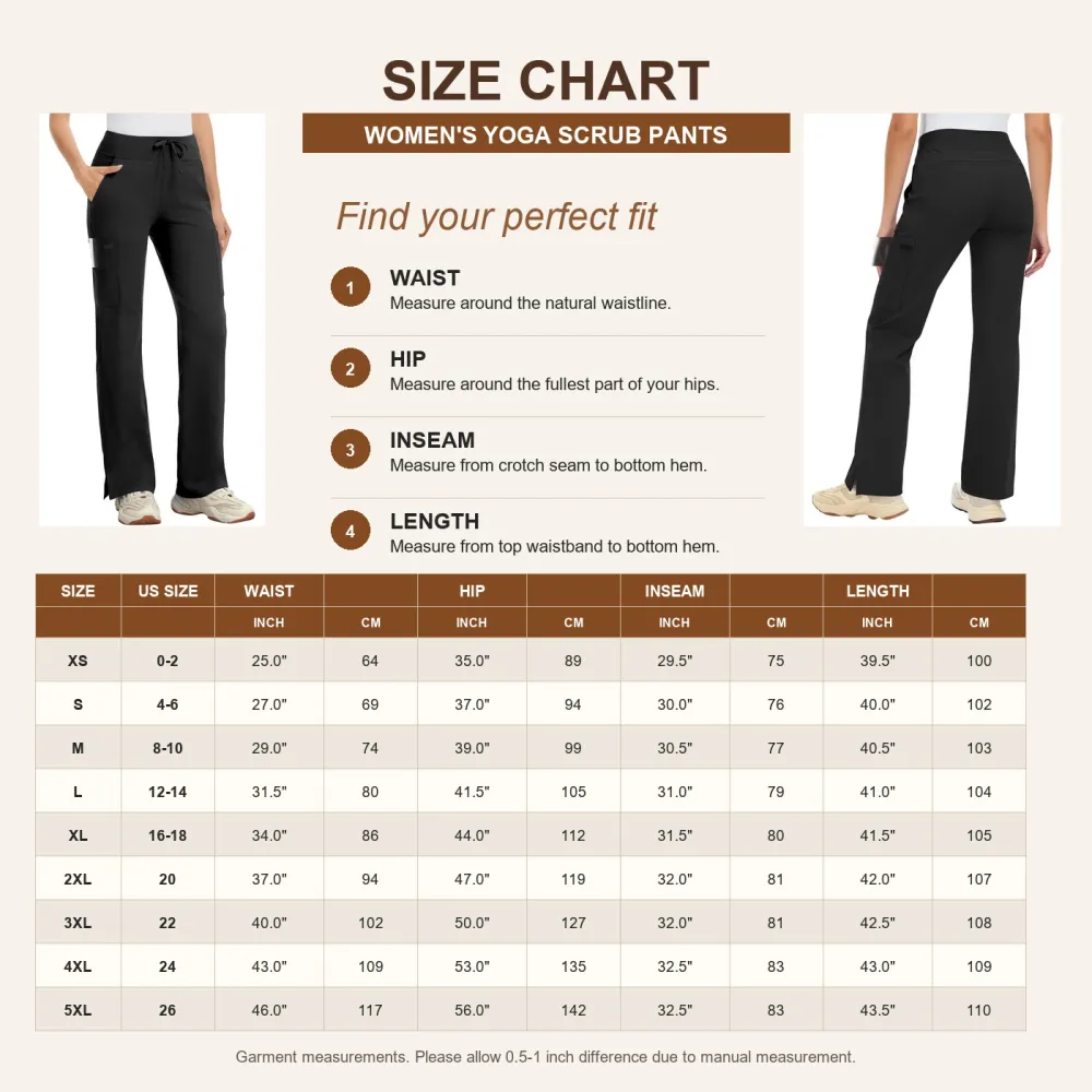 Women's High-Rise Stretch Scrub Cargo Pants