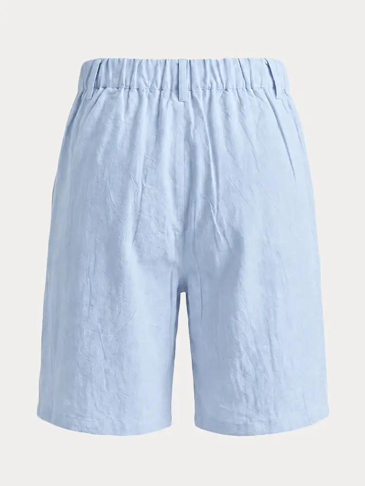 Men's High Rise Pleated Chino Shorts