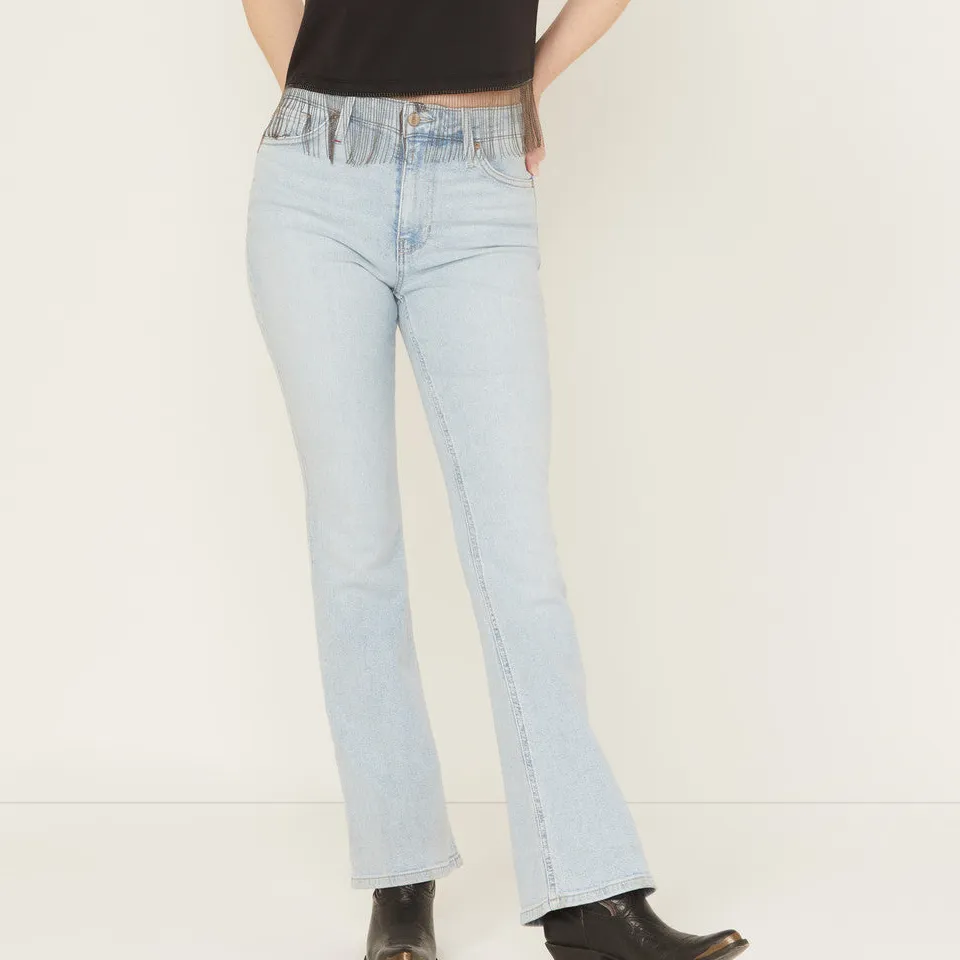 Modern High Rise Bootcut Stretch Denim Jeans