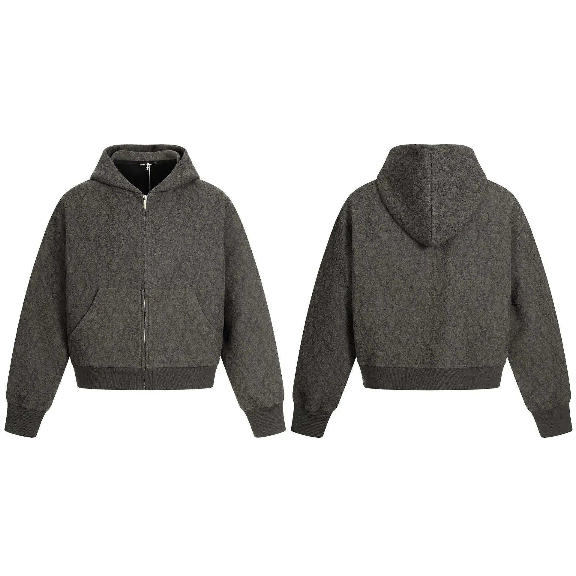 Vintage American Jacquard Cropped Jacket