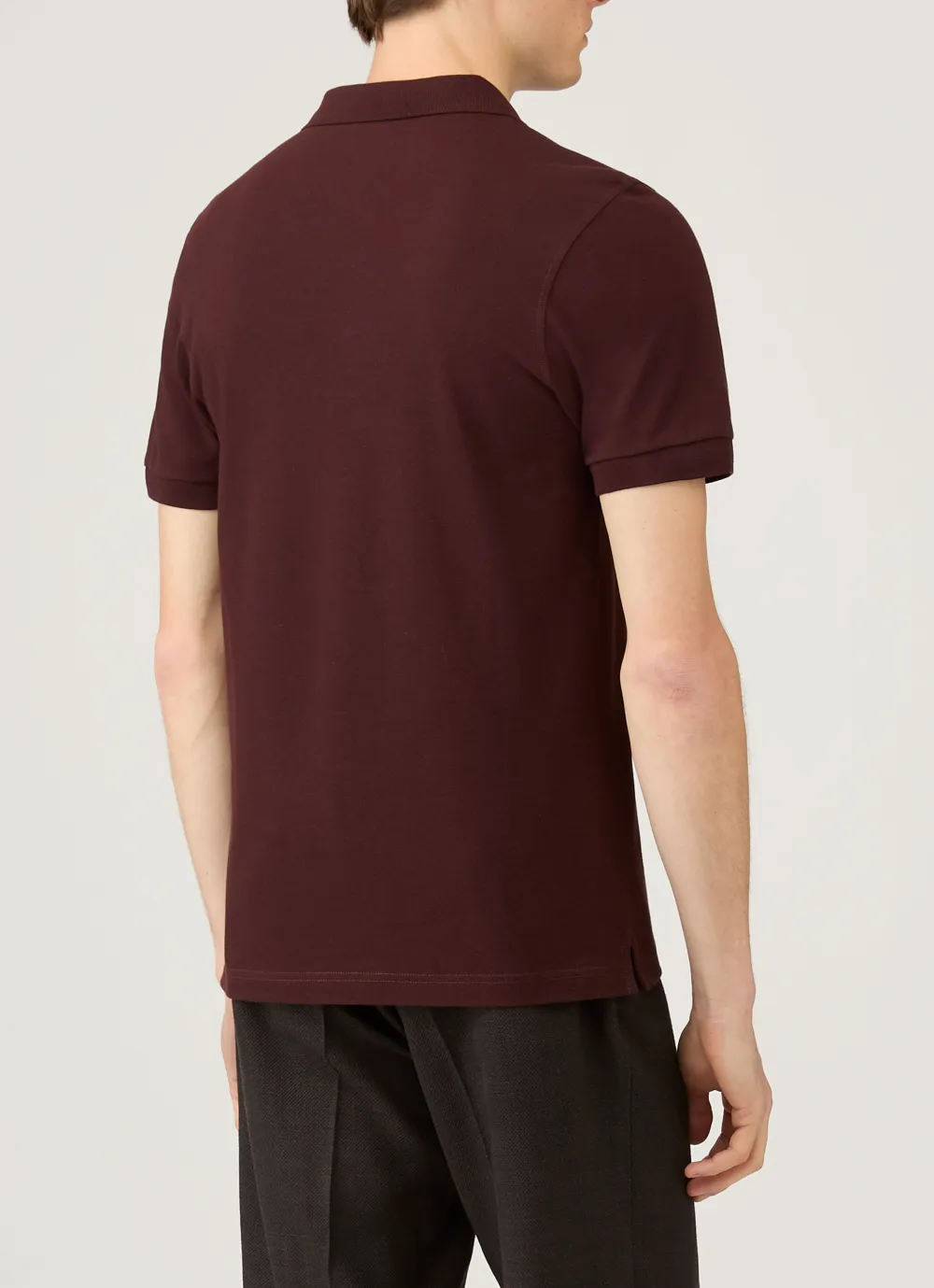 Crisp Everyday Slim Fit Cotton Pique Short Sleeve Polo Shirt