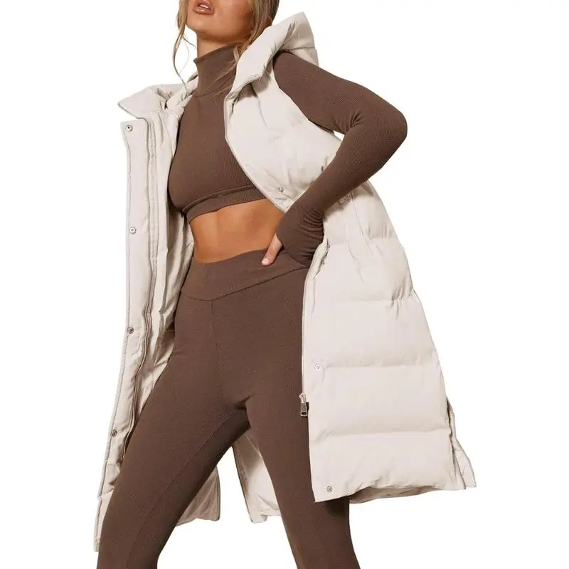 🧥 Women’s Warm Hooded Down Vest – Cozy, Lightweight & Effortlessly Stylish