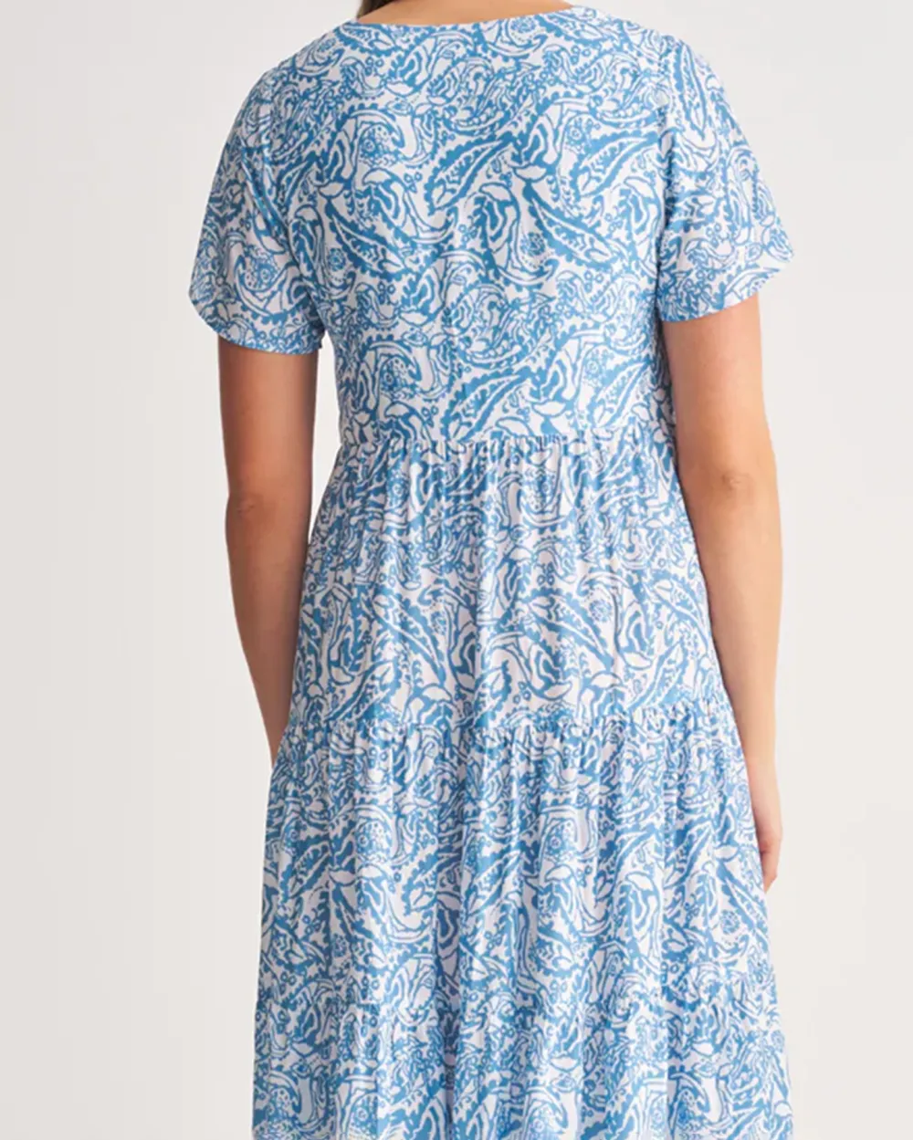 Printed Tier Dress