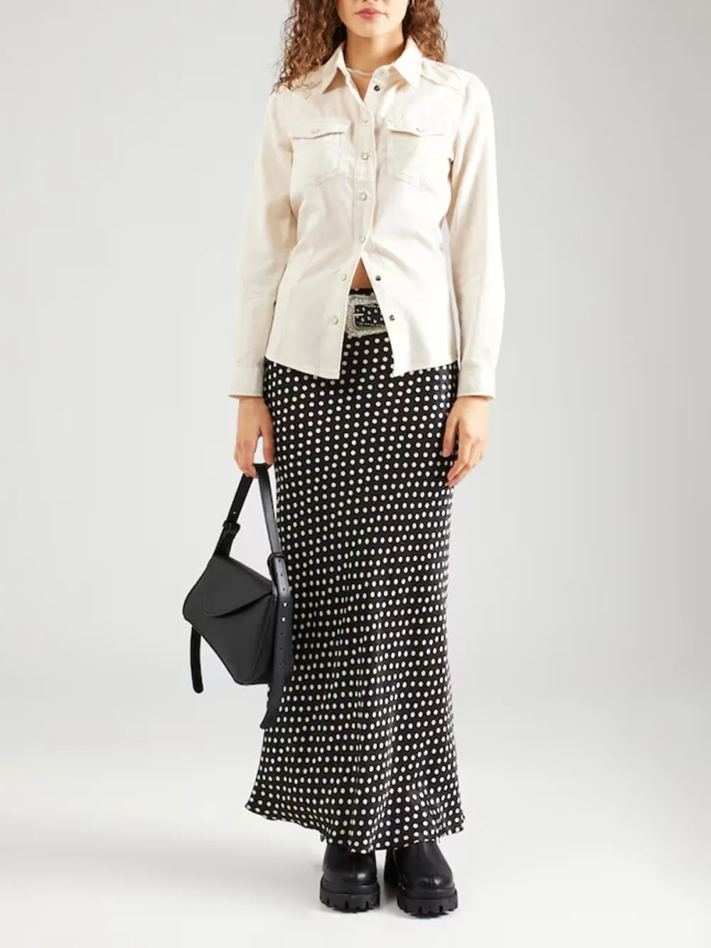 Breast Pocket Casual Style Blouse