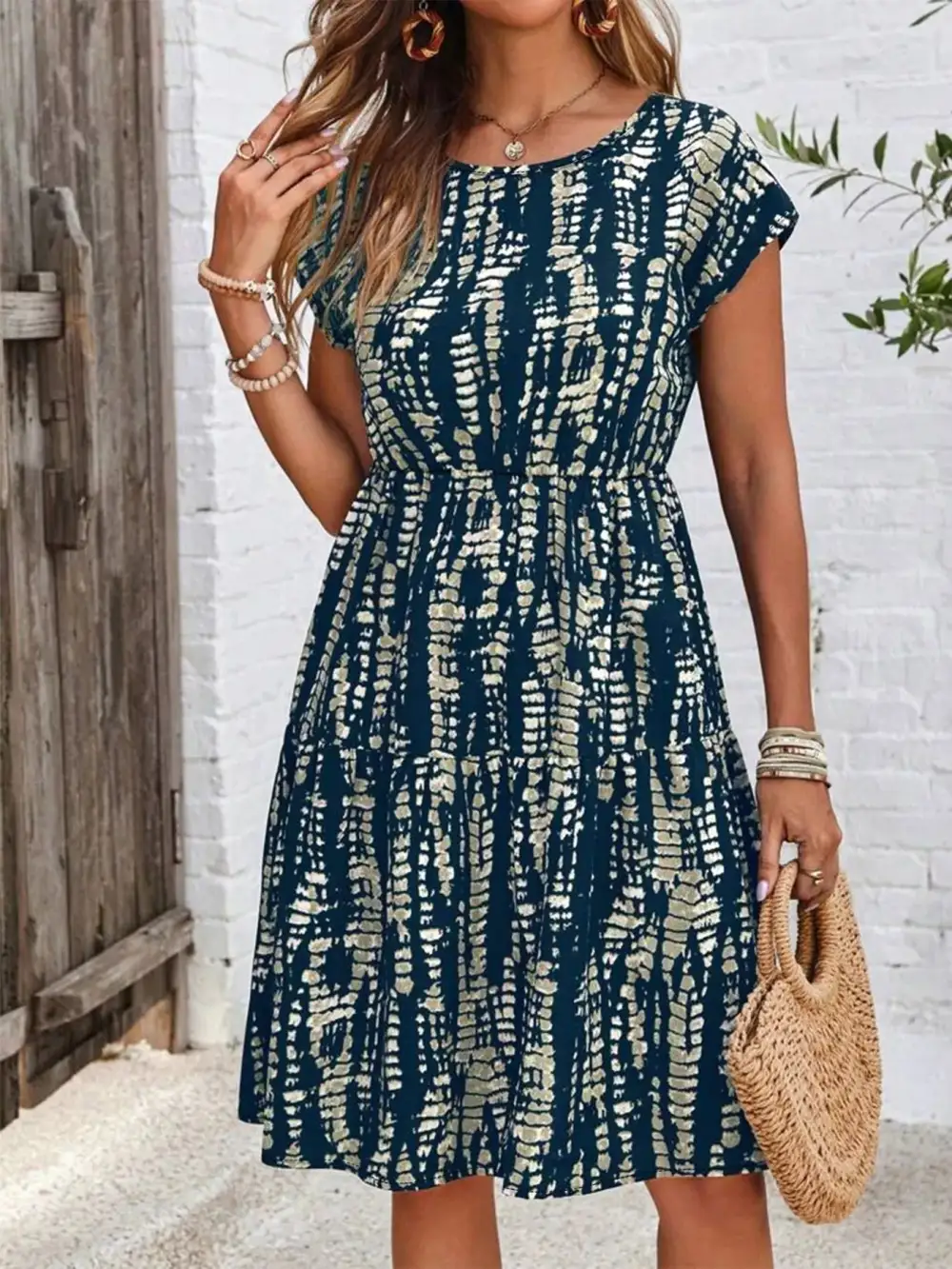 Comfort Fit Ruffle Dress