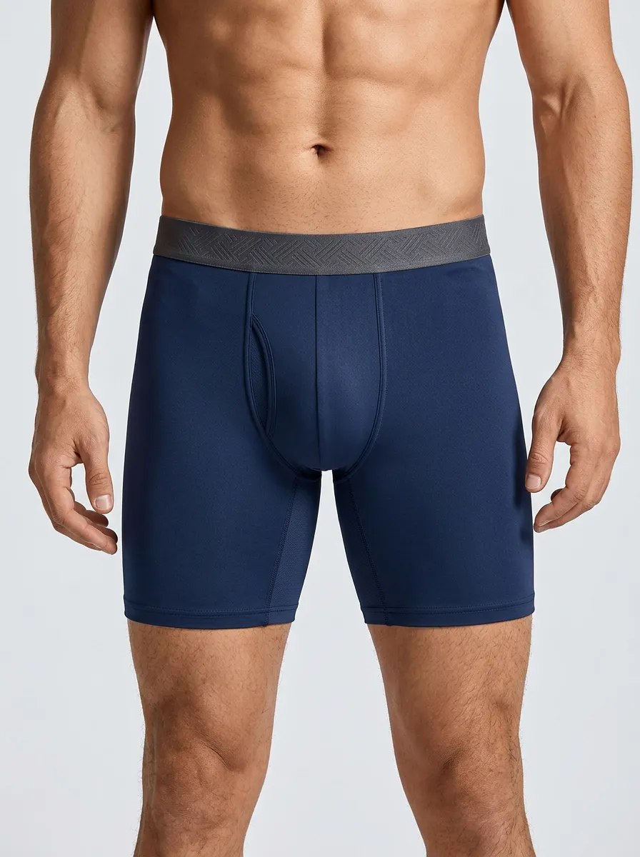 Men's Mixed Color Solid Athletic 3-Pack Boxer Briefs