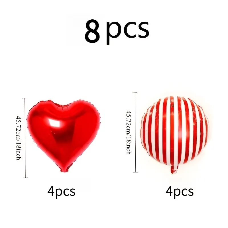 Stripe Heart Party Balloon