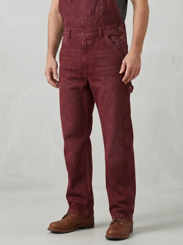 Men's Casual Workwear Blue Denim Bib Overalls