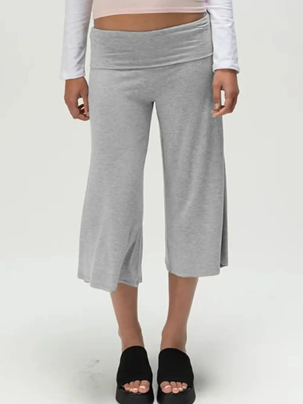 Wide Leg Capris Apparel