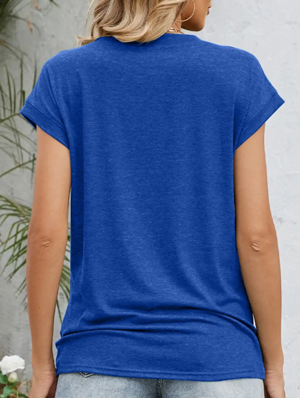 Easy Fit Loose Crew Neck Short Sleeve Tee