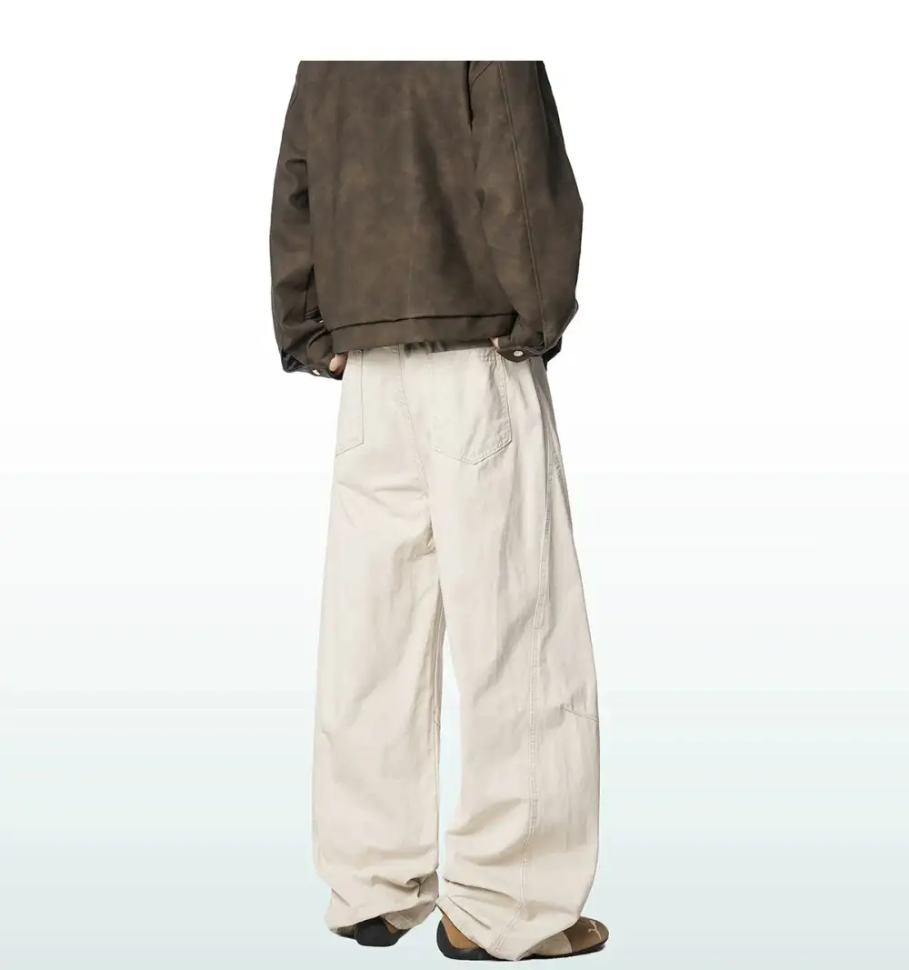 Wide Leg Cargo Trousers