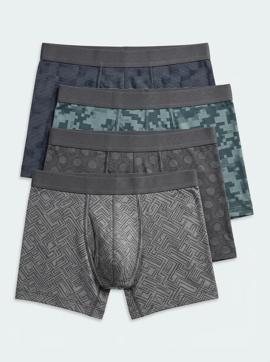 Casual Easy Fit Four Pack Briefs
