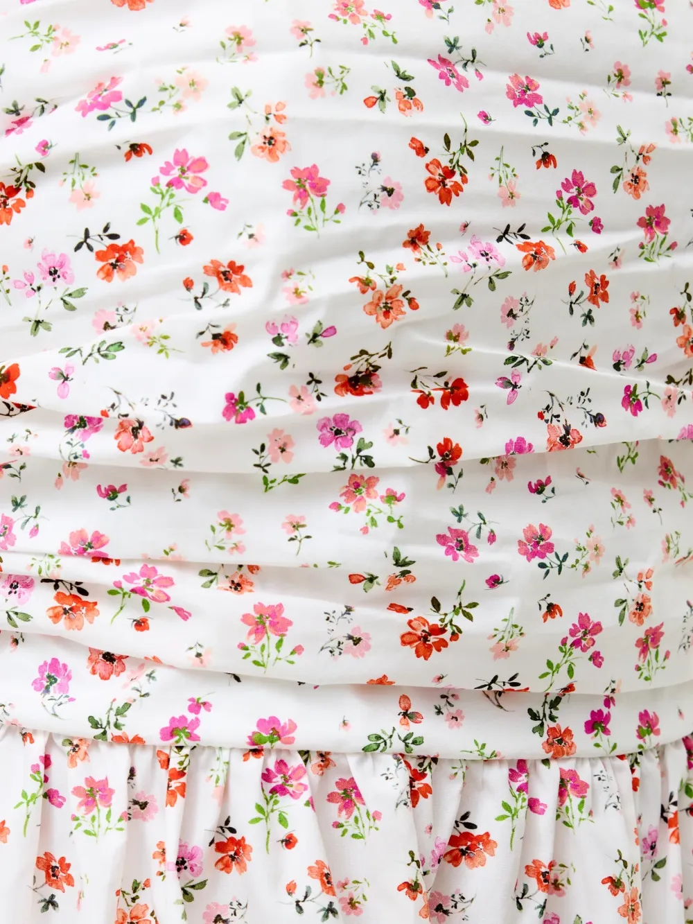 Cotton Flowy Structured Pleated Dress