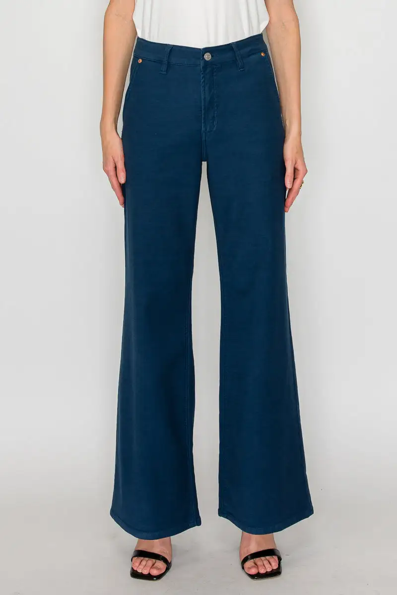 High Rise Flare Stretch Denim Jeans