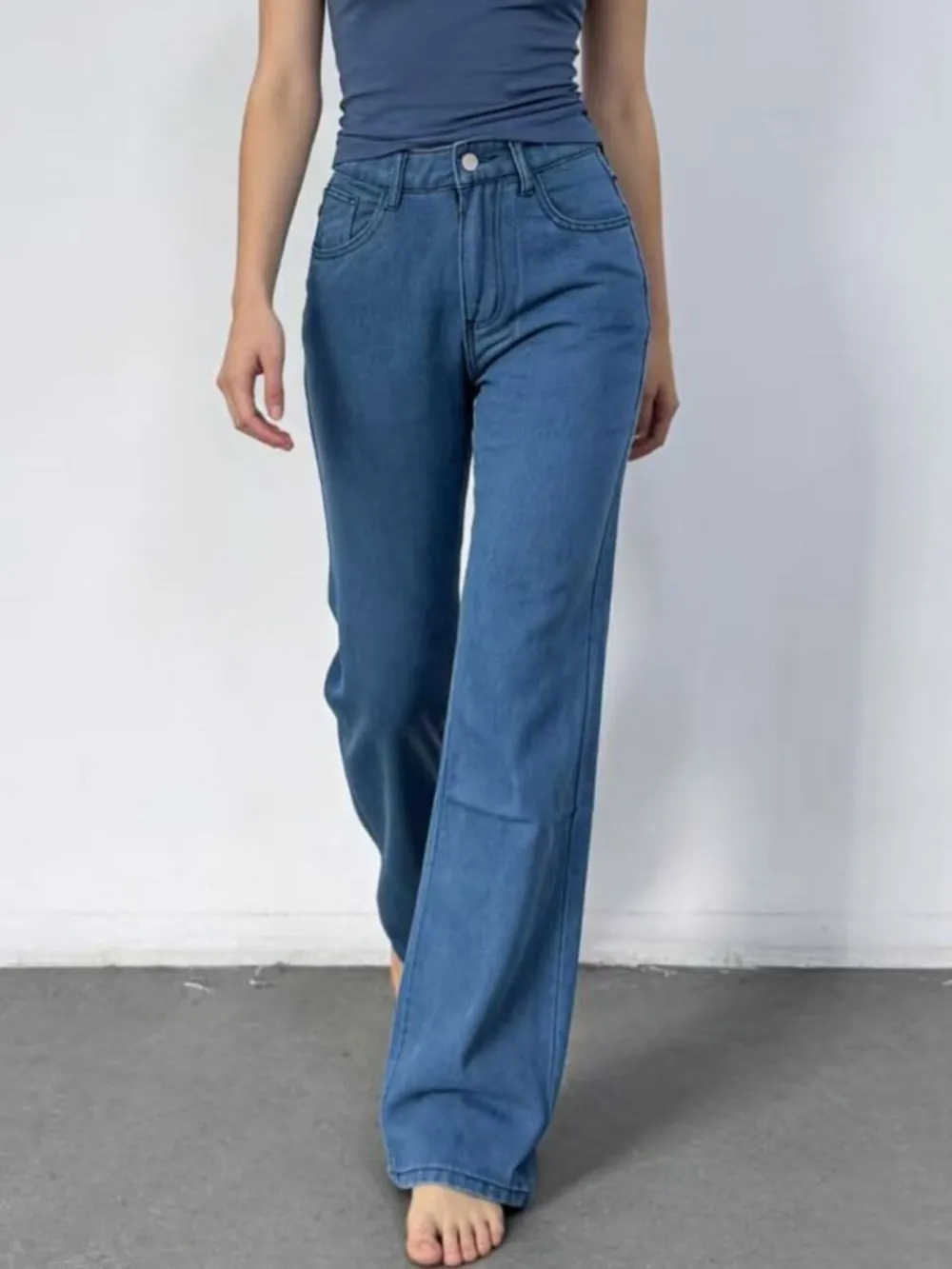 Everyday Wide Leg Denim Jeans