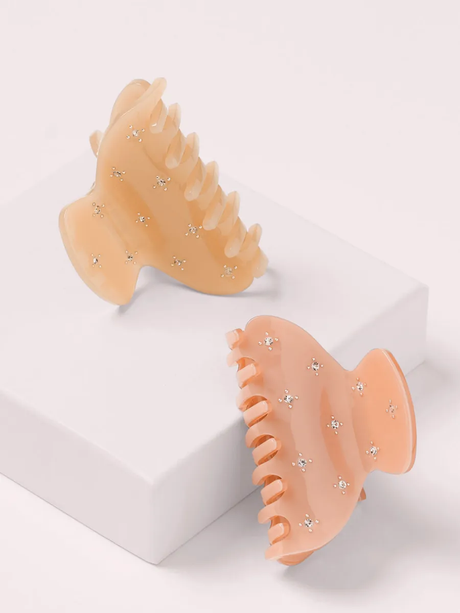 Mini Rhinestone Hair Claw Set
