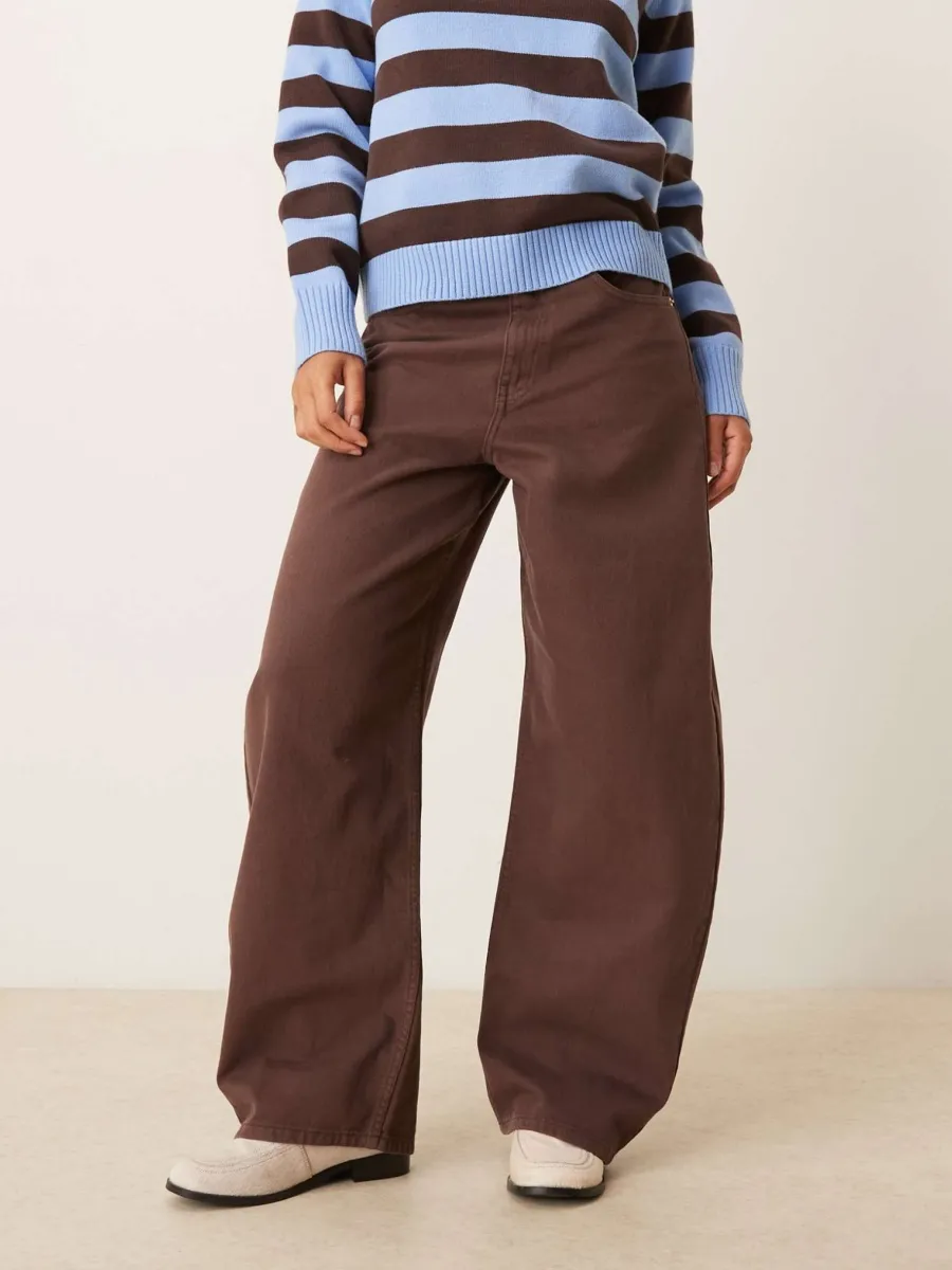 High-Waist Casual Jeans