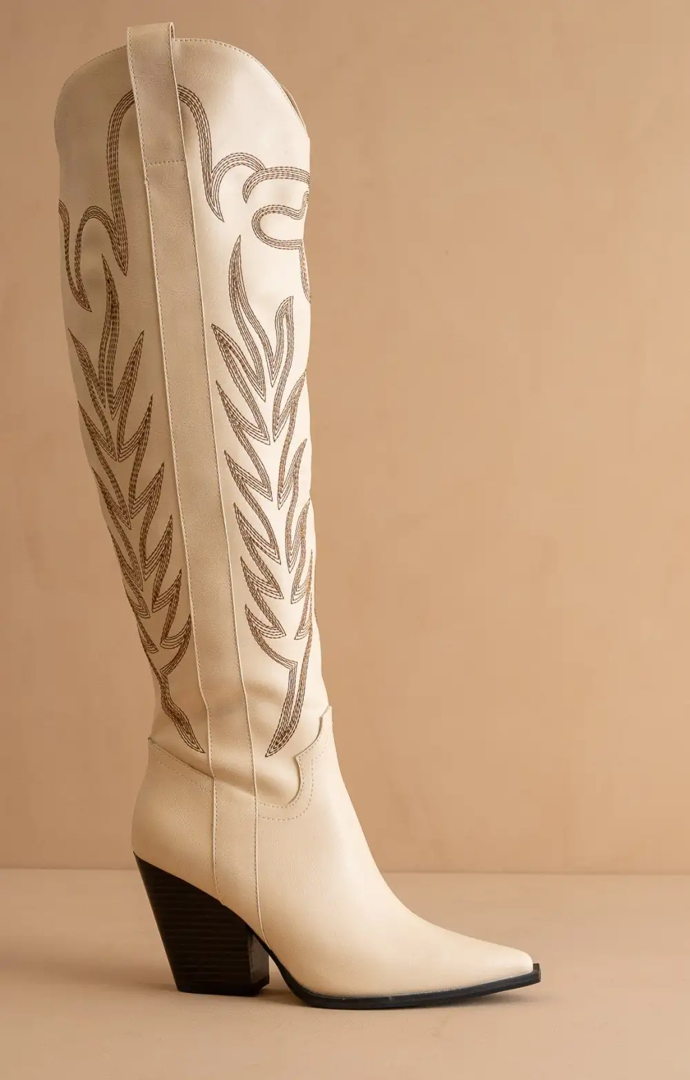 Classic Western Cowboy Embroidered Knee-High Boots