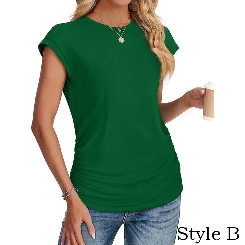 Women'S T Shirts Tops Summer Springtok Outfits Sexy V Neck Short Sleeve
