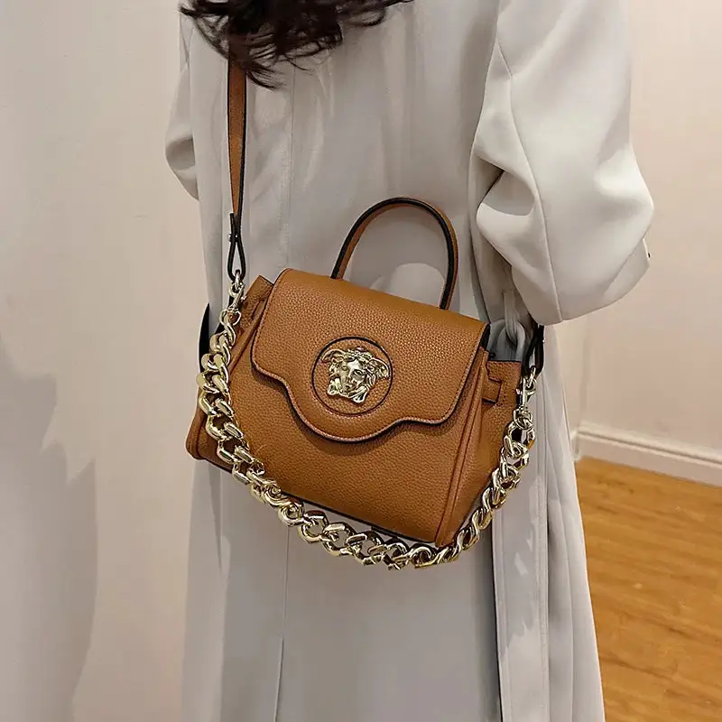Refined Zip-Top Shoulder Bag