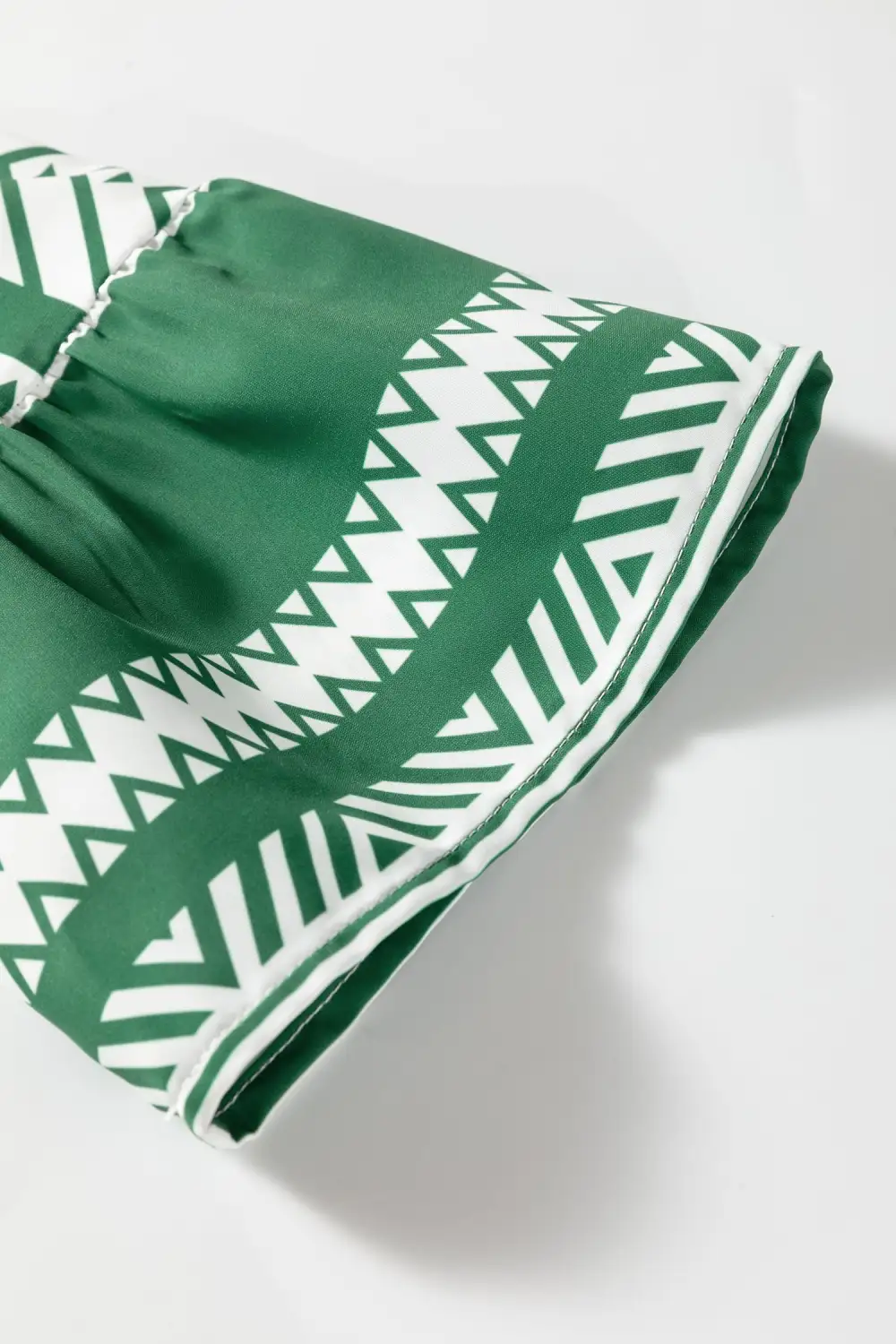 Printed Half Button Dress Casual