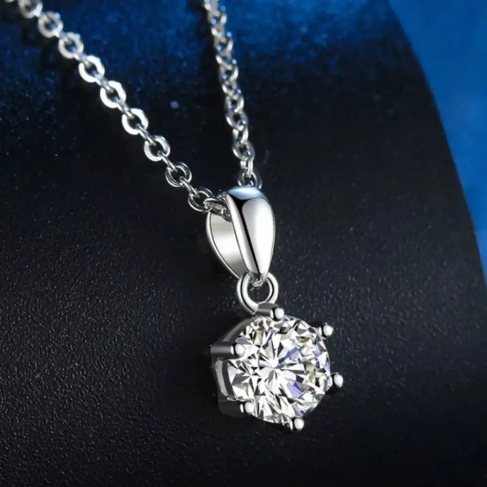 Sleek Sterling Silver Pendant Necklace
