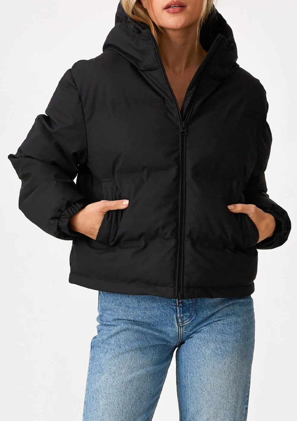 Zip Up Hooded Puffer Jacket