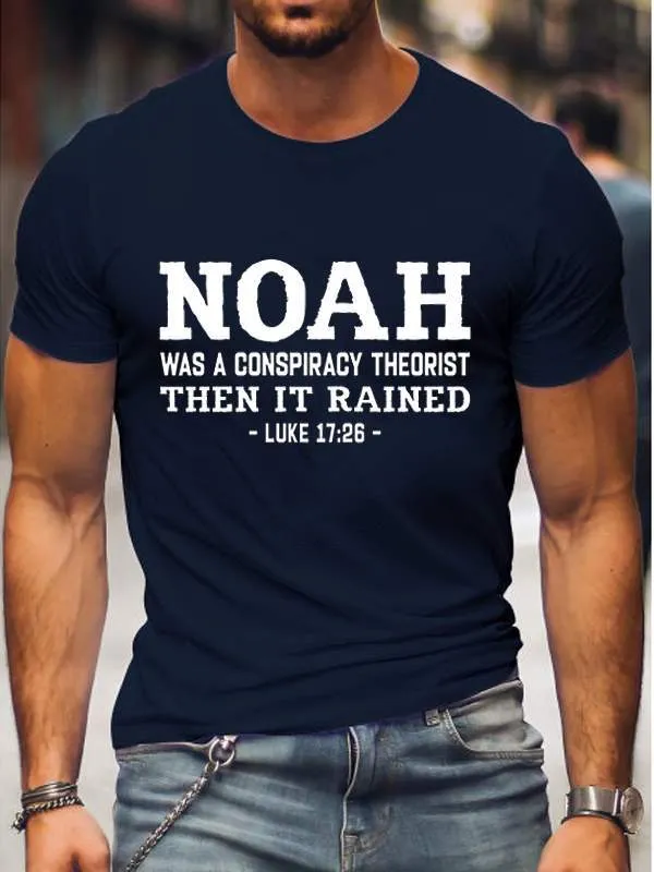 Men's Noah Conspiracy Theorist Cotton Crew Neck T-shirt