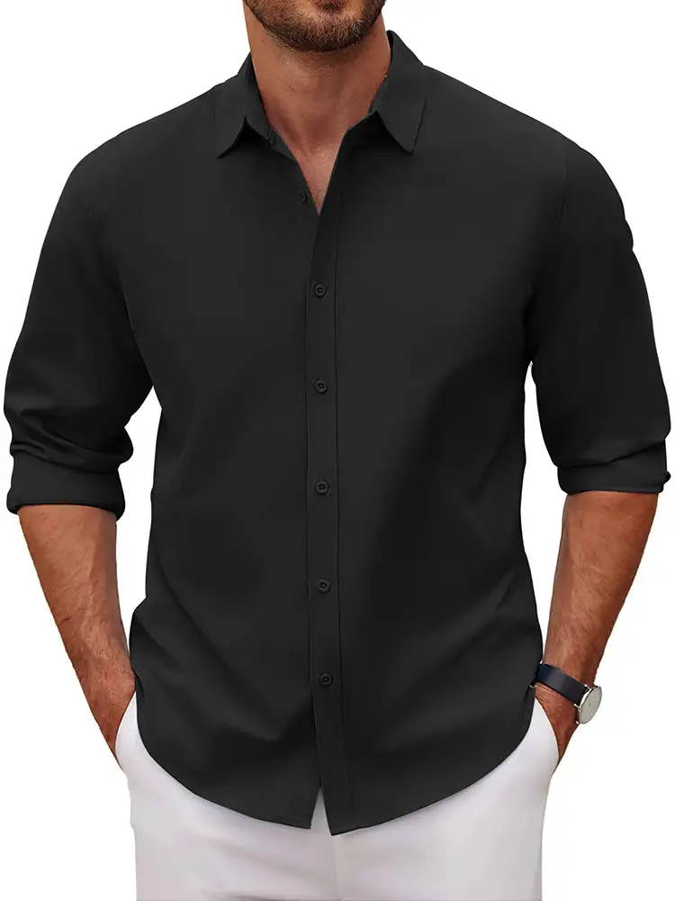 Casual Button Down Dress Shirt