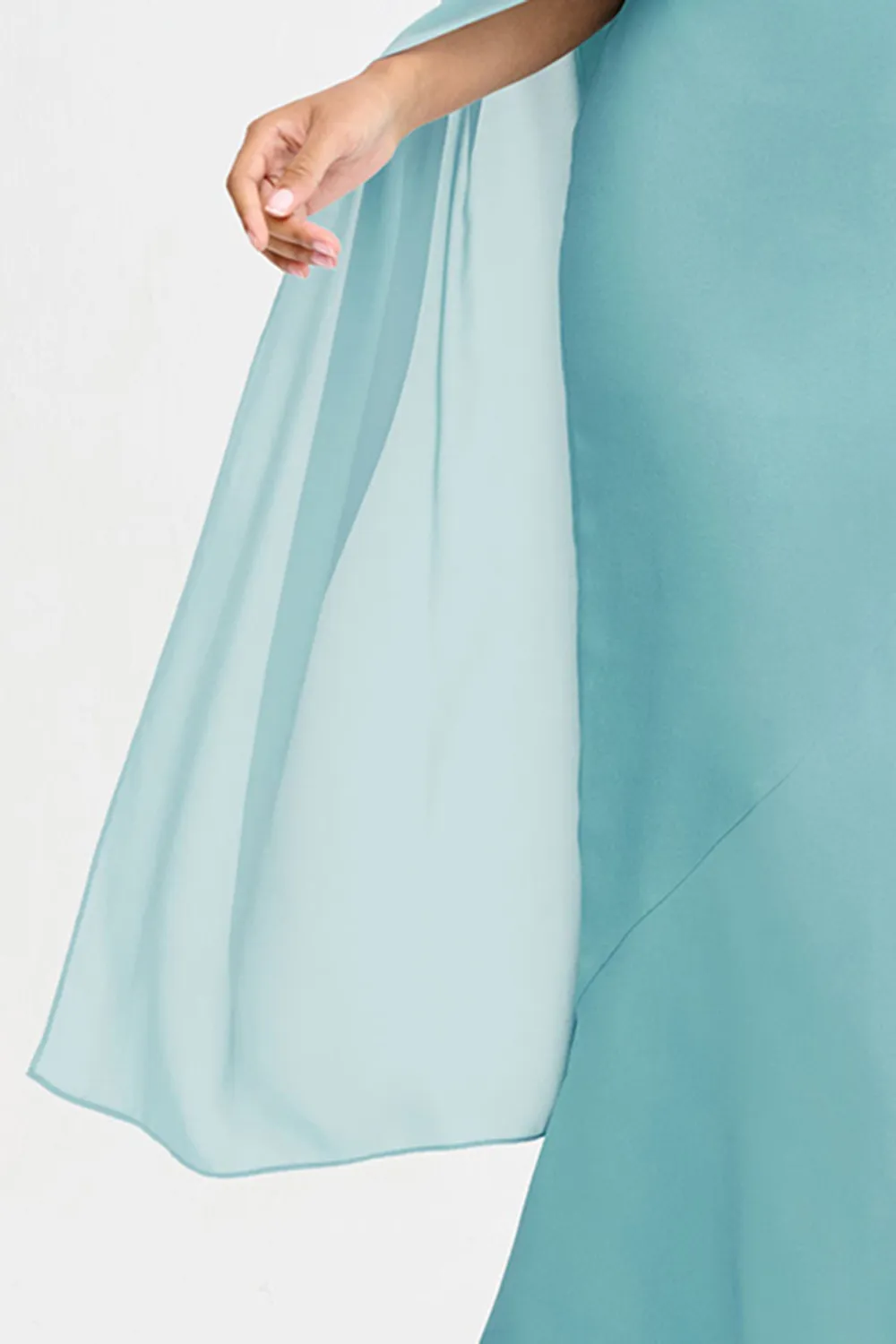 Light Blue Solid Color Shawl