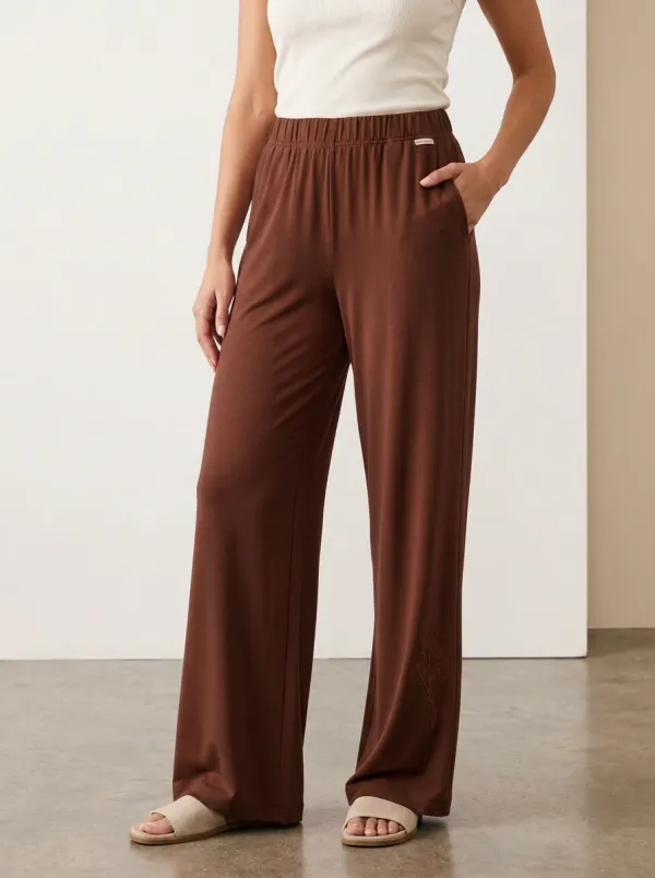 Wide-Leg Floral Printed Women's Wide-Leg Pants
