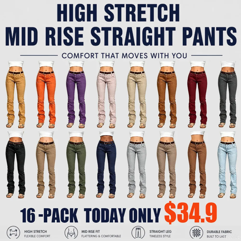 ⚡FINAL SALE⚡-Women’s High Stretch Mid Rise Pants