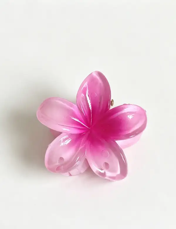 Plumeria Flower Shape Mini Hair Hair Claw Clip