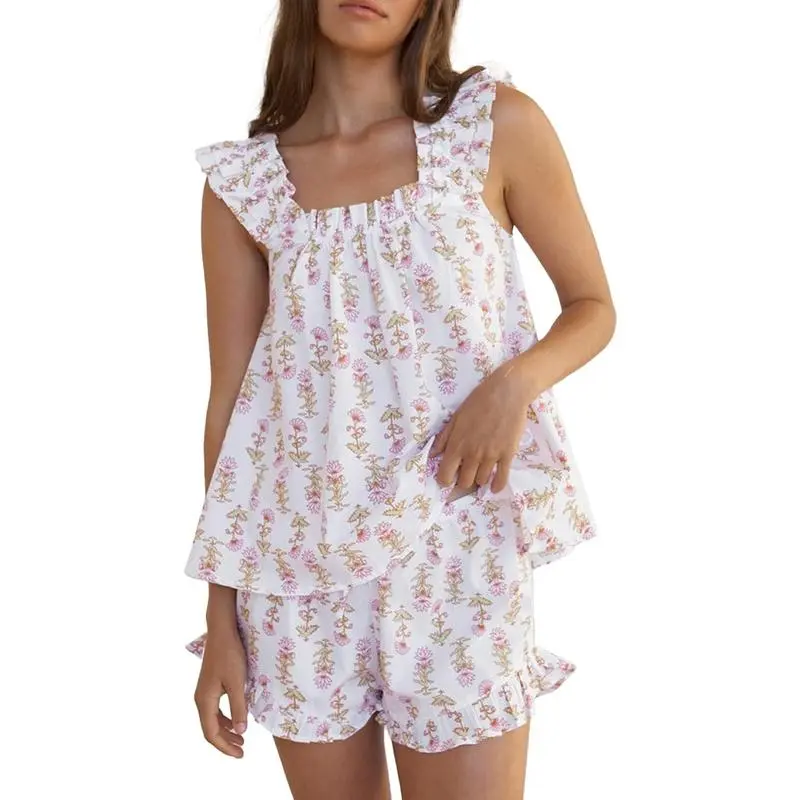 🌸 Women’s Floral Print Pajama Set – Soft, Sweet & Perfect for Lounging