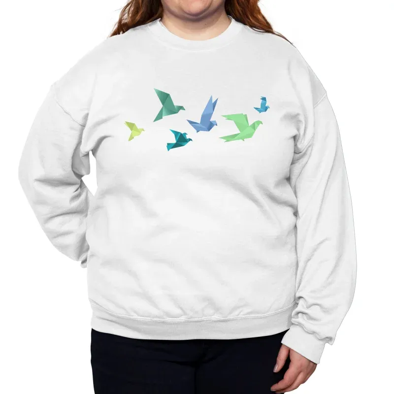 Artistic Origami Birds Sweatshirt
