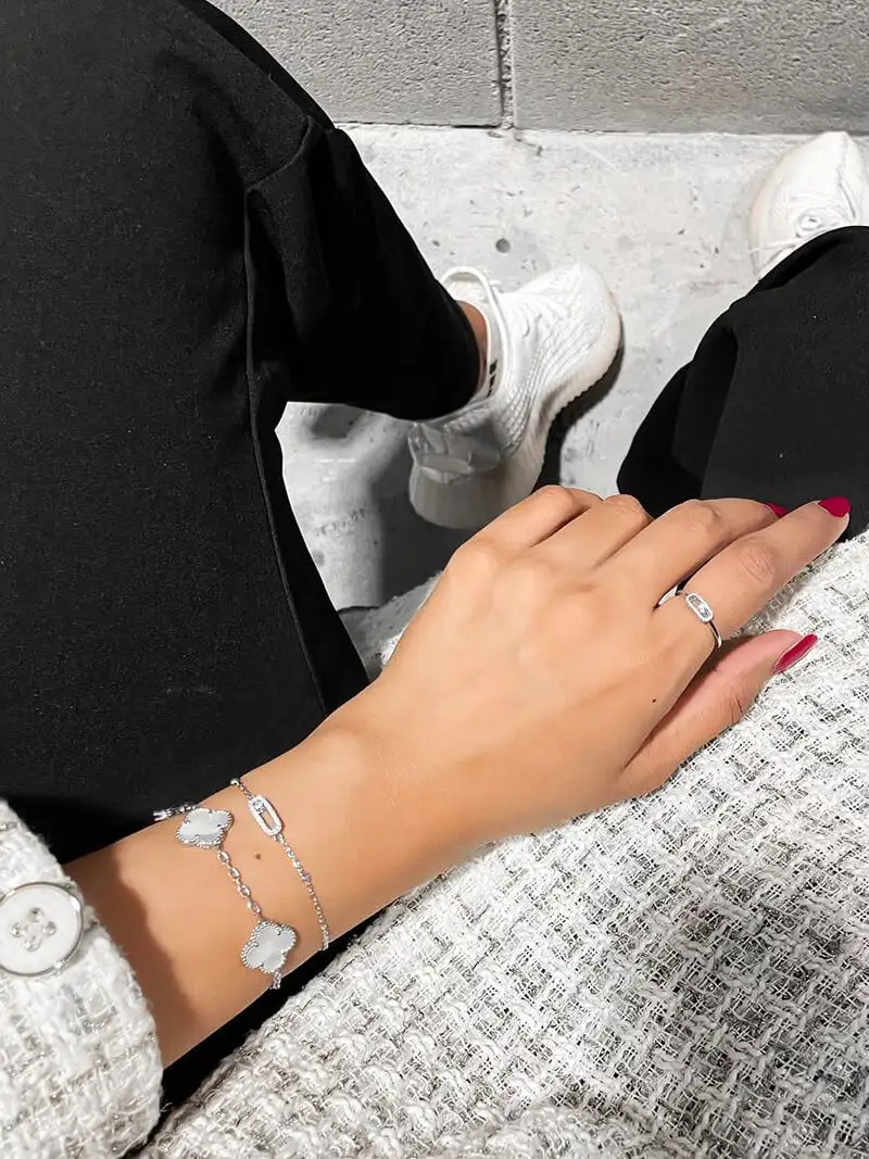 Pleated Curved Bracelet