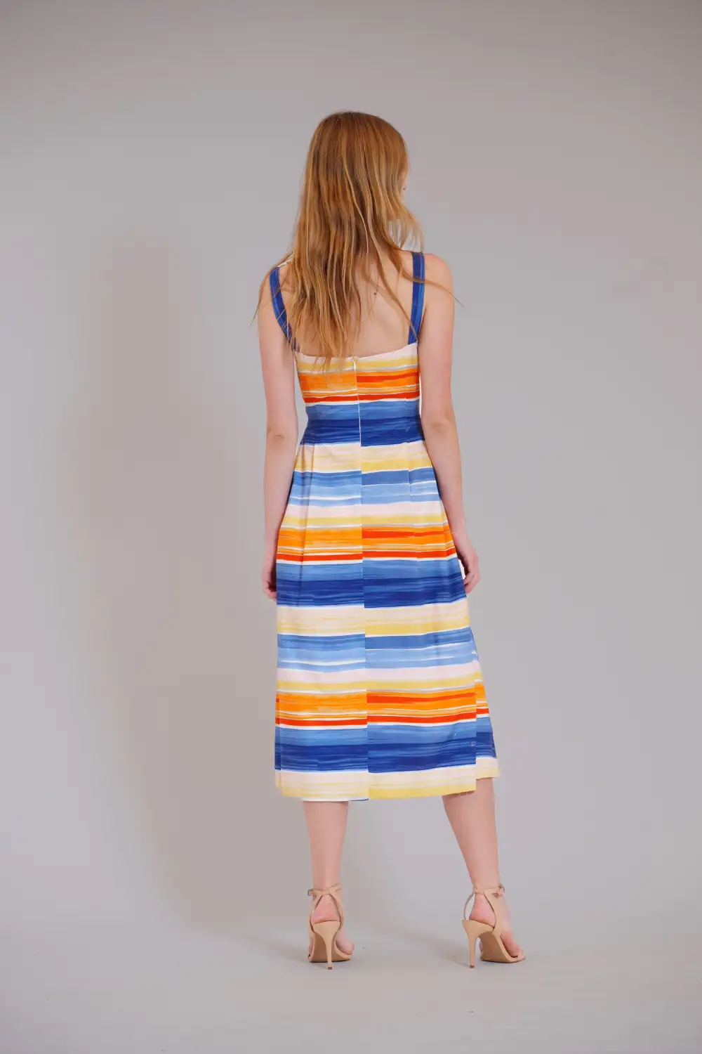 Sleeveless Polished Midi Dress