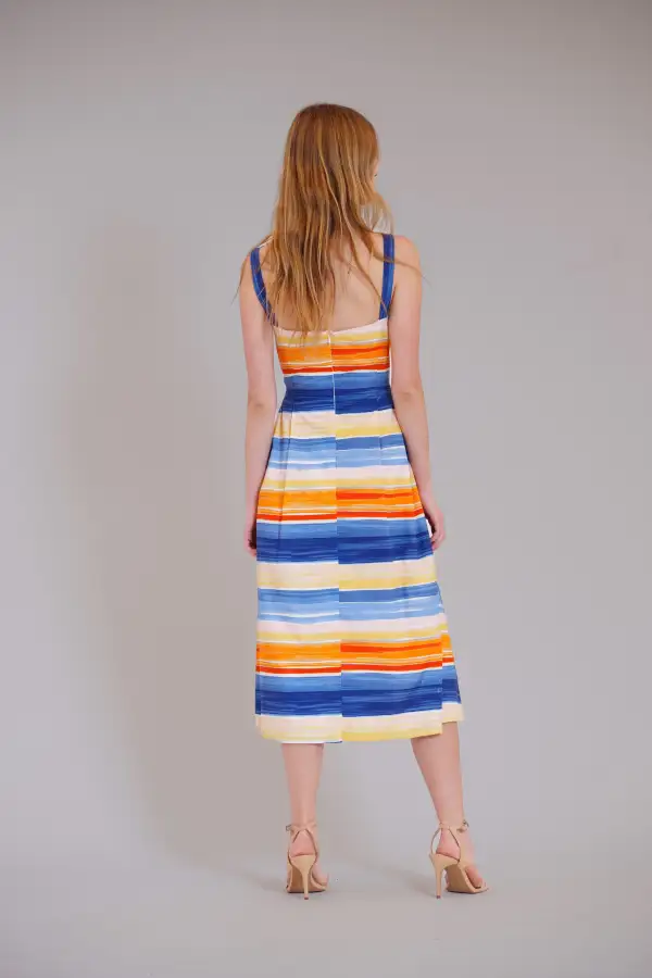 Sleeveless Polished Midi Dress
