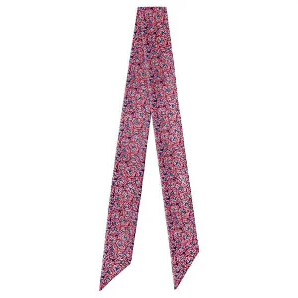 Carnation Mosaic Pattern Hair Scarf