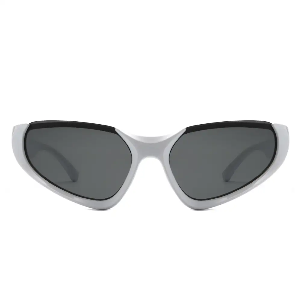 Rectangle Round Frame Sunglasses