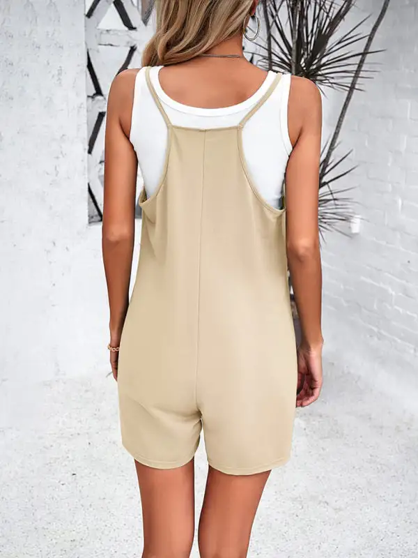 Clean Spaghetti Strap Jumpsuits Jumpsuit Accessory