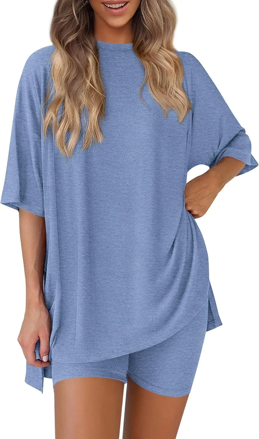 🔥 Women's Oversized Two-Piece Lounge Set | Casual Summer Outfit