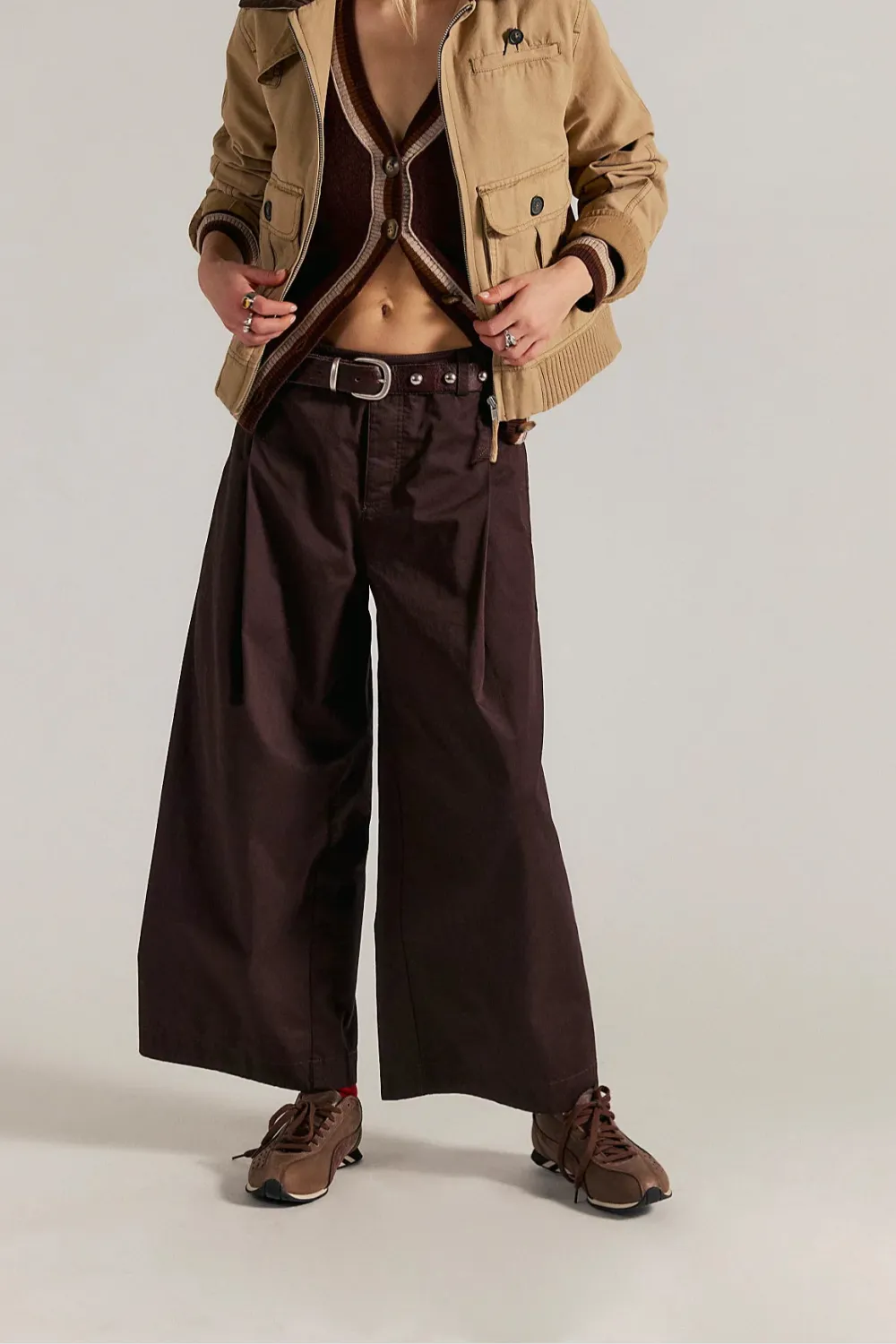 Women's Relaxed Office Wide Leg Pants