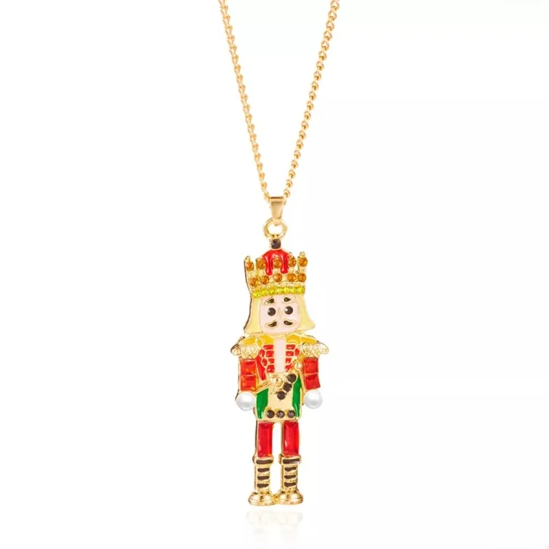 18K Gold-plated Nutcracker Pendant Necklace